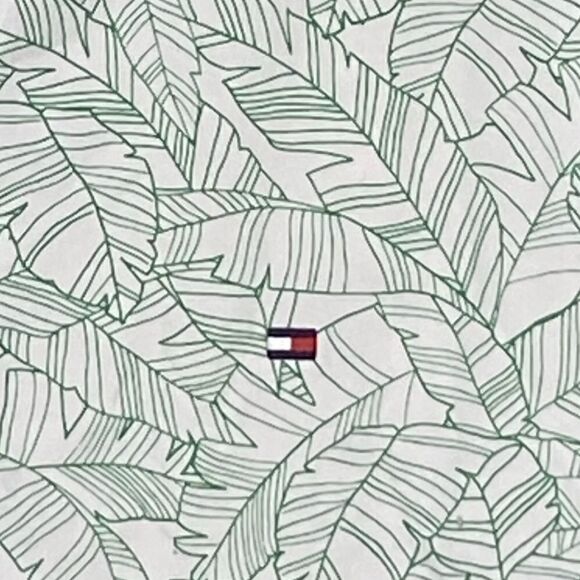 Tommy Hilfiger Adaptive Sz XLT All Over Leaf Print Regular Fit Button Down Shirt - Picture 3 of 5